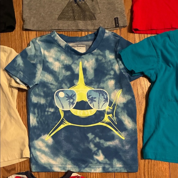 Assorted Kids T-Shirt Collection - Black, Gray, Red, Cream, Blue - Picture 9 of 14